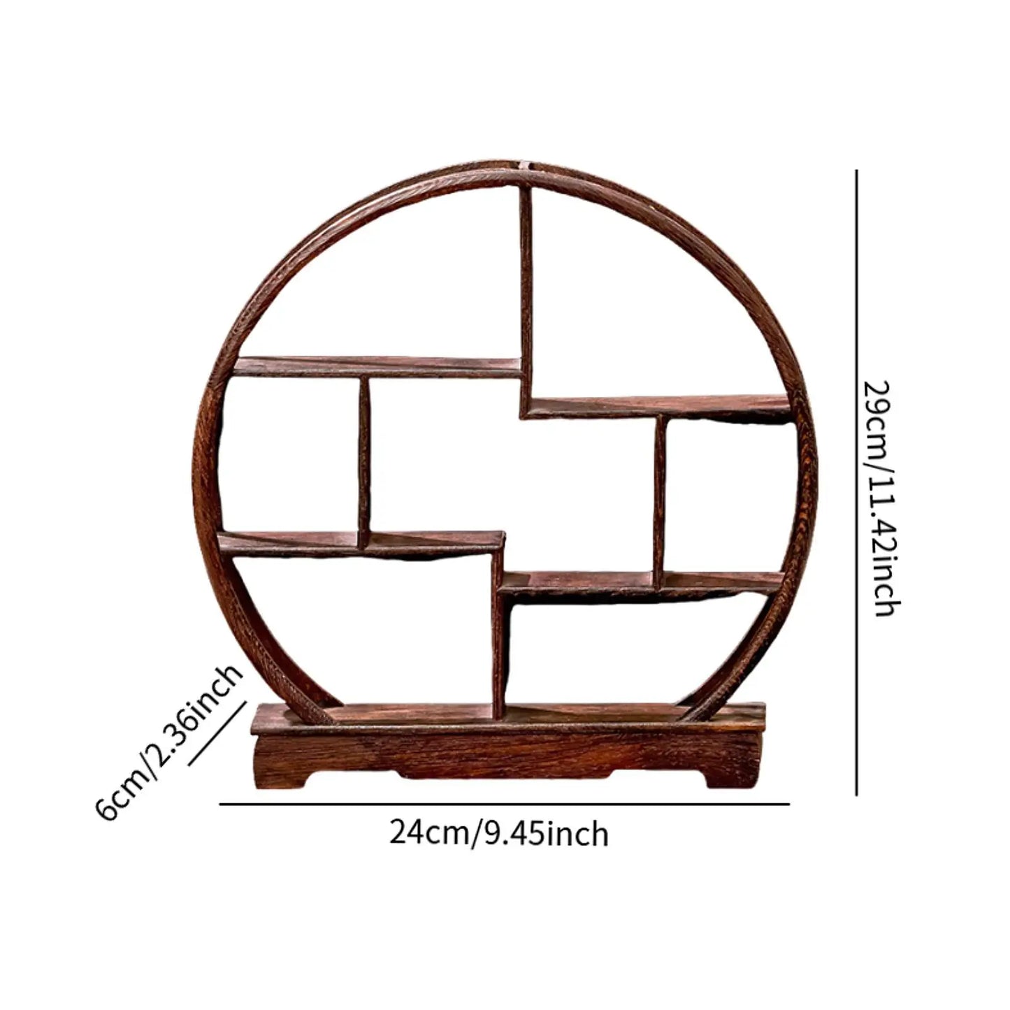 차 세트 랙 우아한 나무 디스플레이 스탠드 작은 단단한 나무 간단한 차 주전자 홀더 미니어처 찻집 주방 거실