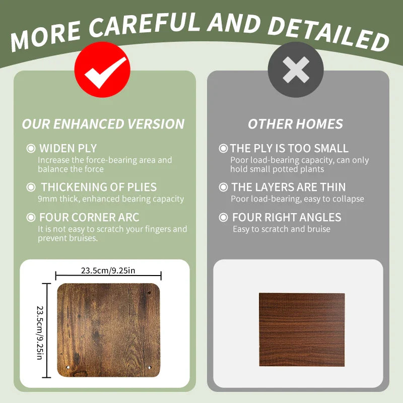 나무 화분 스탠드 - 꽃 애호가를 위한 공간 절약형 우아함