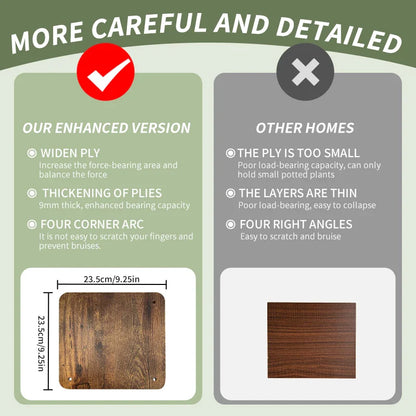 나무 화분 스탠드 - 꽃 애호가를 위한 공간 절약형 우아함