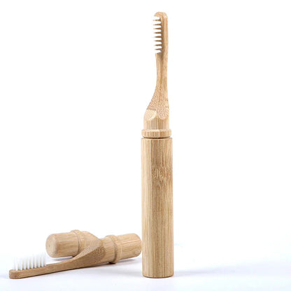 Brosse à dents écologique au charbon de bambou pour adultes | Prêt à voyager
