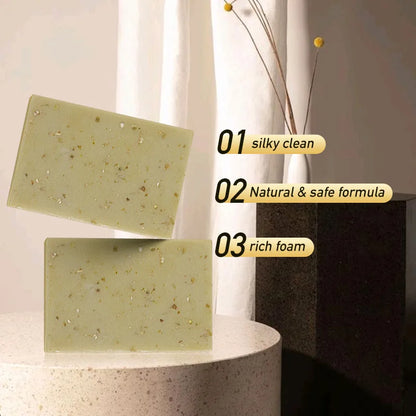 천연 귀리 비누 - OatPure 100g의 부드러운 브라이트닝 클렌징