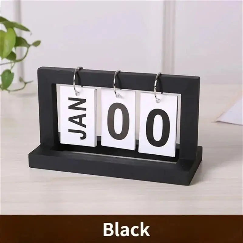 Rustic Wooden Perpetual Calendar for Stylish Organization