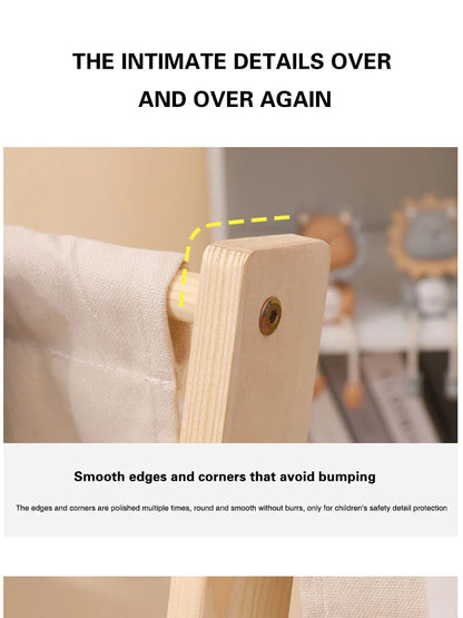 나무 어린이 책장 – 어린 독자를 위한 세련된 수납 공간!