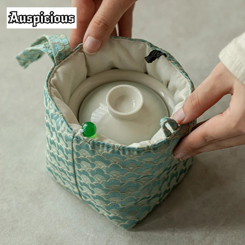 Elegant Gradation Pink Tea Set for Aficionados | Portable & Stylish