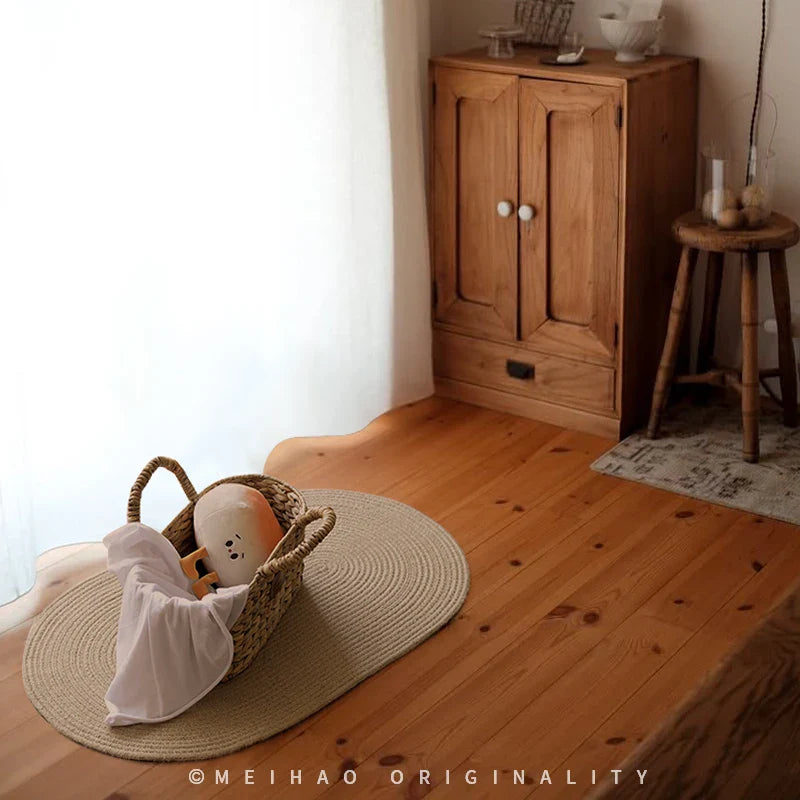 Cestino in alghe intrecciate a mano: organizer ecologico per la casa