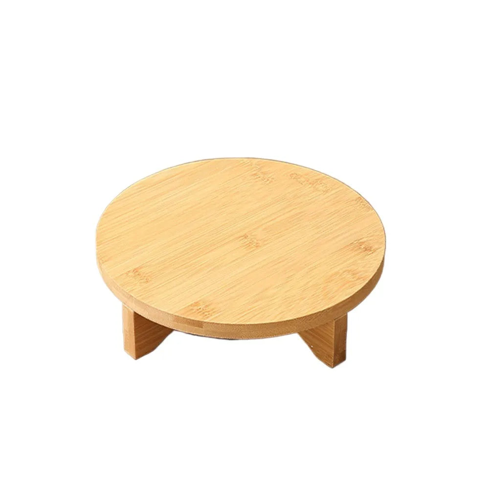 식물 애호가를 위한 우아한 목재 분재 디스플레이 스탠드 - 친환경 쇼케이스