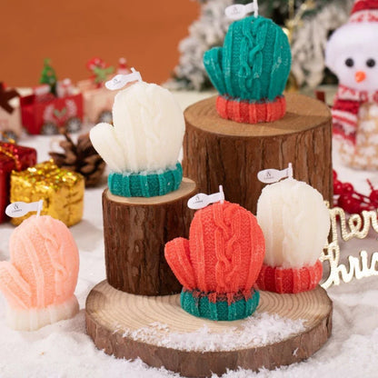 크리스마스 트리 아로마테라피 양초 - 아늑한 휴일의 행복