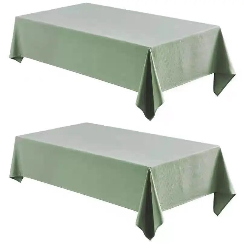 Linen Texture Waterproof Tablecloth - Elegant & Stain-Proof for Farmhouse Dining