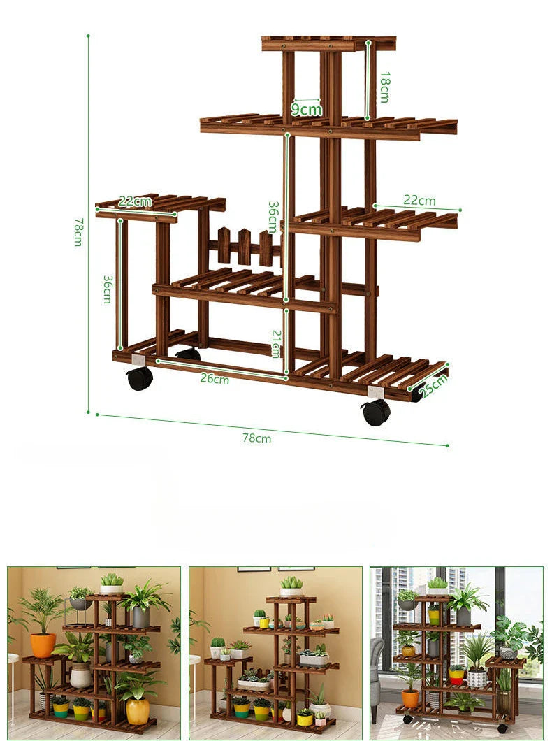 다층 발코니 꽃꽂이 - 식물 애호가를 위한 공간 절약형 시크함