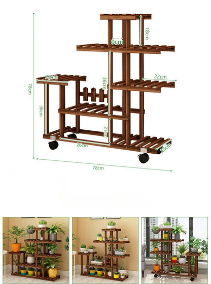 다층 발코니 꽃꽂이 - 식물 애호가를 위한 공간 절약형 시크함
