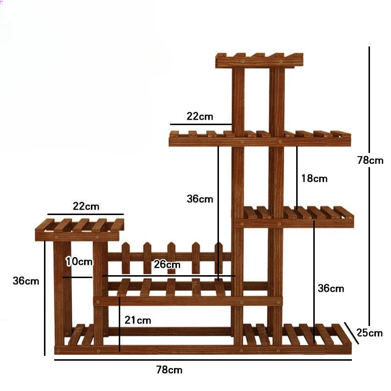 다층 발코니 꽃꽂이 - 식물 애호가를 위한 공간 절약형 시크함