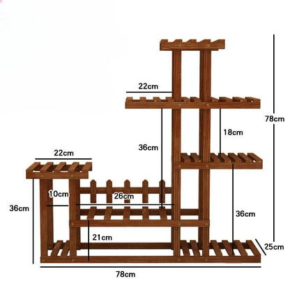 다층 발코니 꽃꽂이 - 식물 애호가를 위한 공간 절약형 시크함