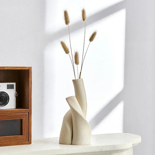 모던 세라믹 서리 꽃병 - 집을 위한 독특한 장식 & 사무실