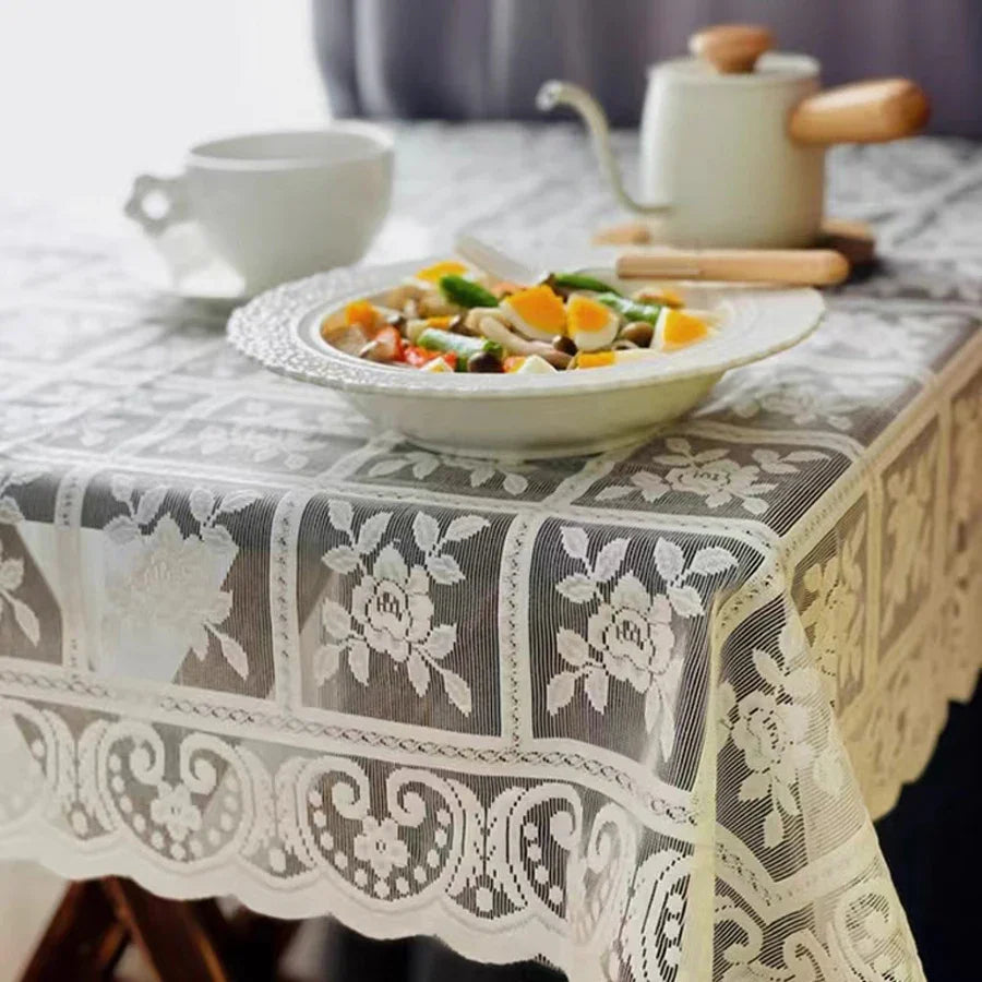 앤틱 레이스 식탁보 - 어떤 경우에도 우아한 장식