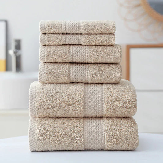 Bộ Khăn Cotton Cao Cấp - Siêu Mềm, Nhanh Khô, Thân Thiện Với Môi Trường