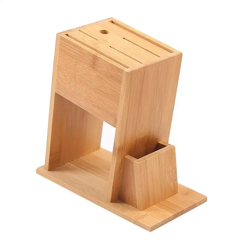 Bamboo Knife Block – Stylish Storage for Home Chefs