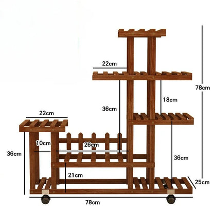 다층 발코니 꽃꽂이 - 식물 애호가를 위한 공간 절약형 시크함