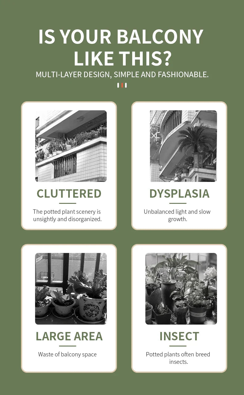 나무 화분 스탠드 - 꽃 애호가를 위한 공간 절약형 우아함