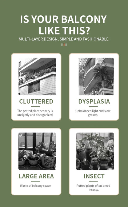 나무 화분 스탠드 - 꽃 애호가를 위한 공간 절약형 우아함