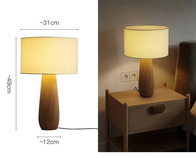 Modern Ash Wood LED Lamp - Enhance Your Home Style