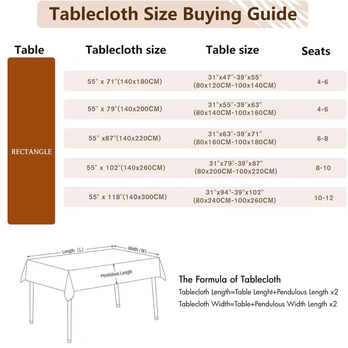 Battilo 방수 리넨 코튼 식탁보 – 식사 스타일 향상