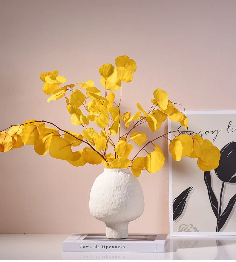 수제 세라믹 꽃병 - 가정용 장인의 꽃 우아함