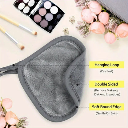 Reusable Microfiber Face Cloths for Effortless Makeup Removal - Eco-Friendly Skincare Solution