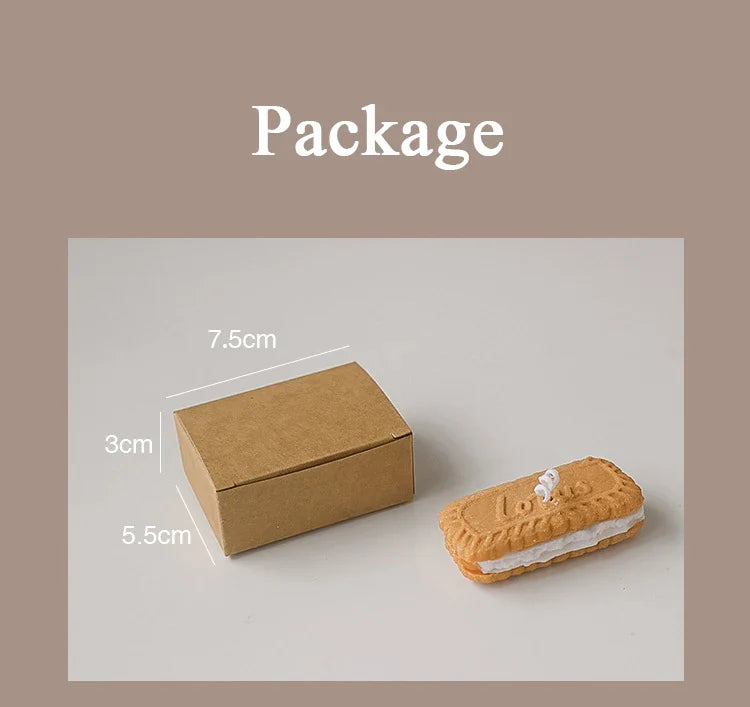 수제 비스킷 캔들 - [브랜드 이름]의 아늑한 아로마테라피