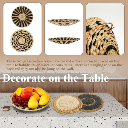 波西米亚风海草墙篮 - 适合别致空间的工匠装饰套装