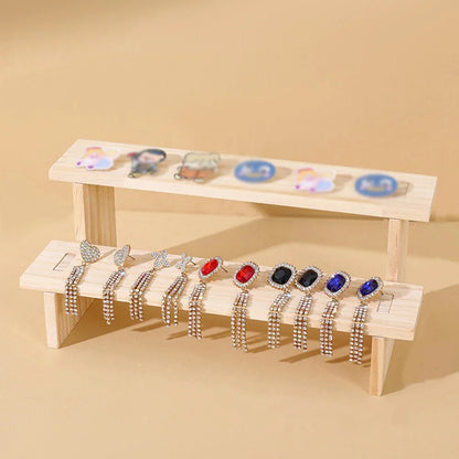Elegant Wooden Display Stand - Versatile Organizer for Collectors