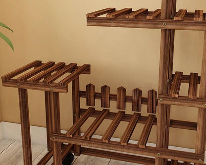 다층 발코니 꽃꽂이 - 식물 애호가를 위한 공간 절약형 시크함