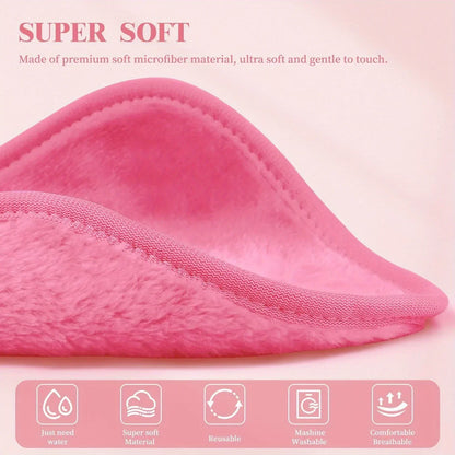 Reusable Microfiber Face Cloths for Effortless Makeup Removal - Eco-Friendly Skincare Solution