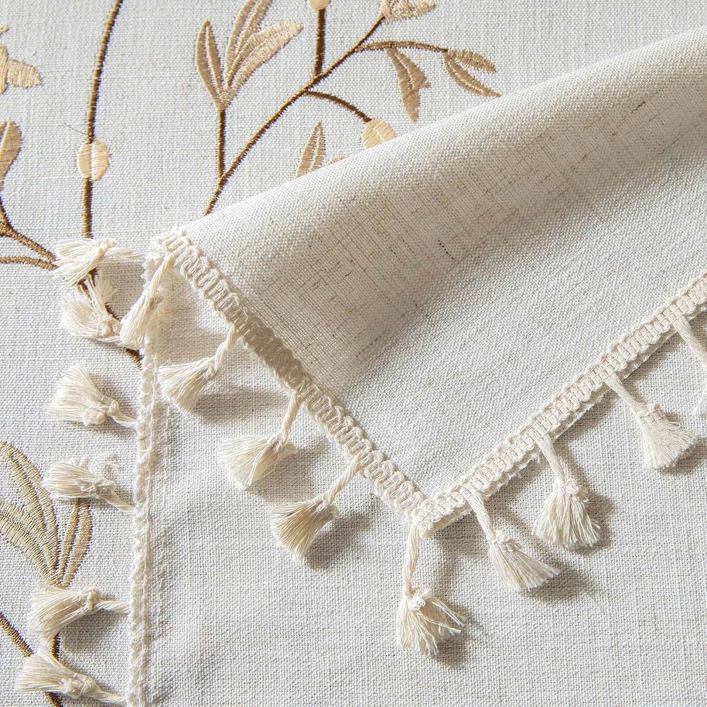 Battilo 방수 리넨 코튼 식탁보 – 식사 스타일 향상