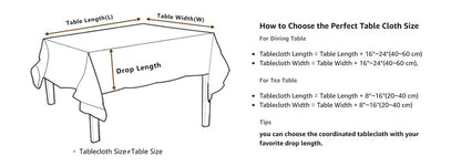 Battilo 방수 리넨 코튼 식탁보 – 식사 스타일 향상