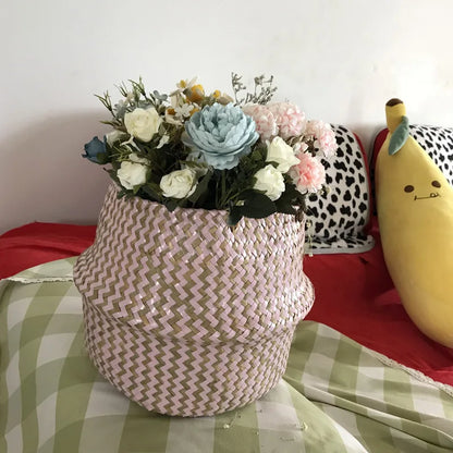 친환경 해초 수납 바구니 - 스타일리시 & 변하기 쉬운!