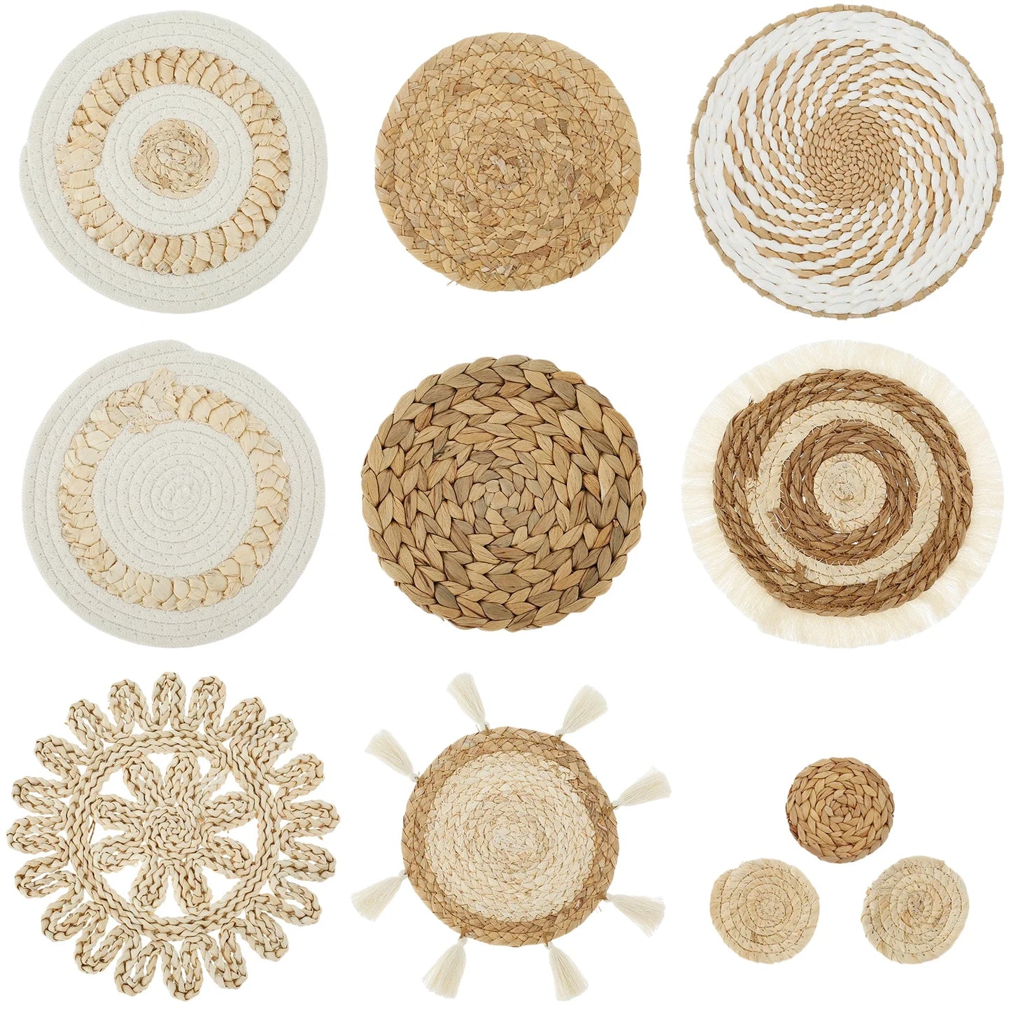 Bộ giỏ treo tường đan thủ công – Sự quyến rũ mộc mạc cho những người yêu thích trang trí