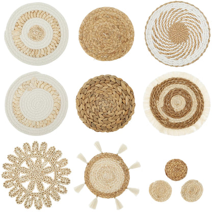 Bộ giỏ treo tường đan thủ công – Sự quyến rũ mộc mạc cho những người yêu thích trang trí