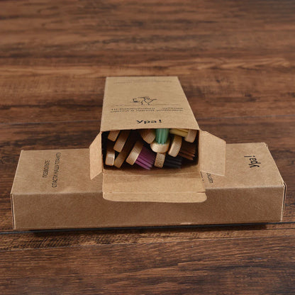 Bộ bàn chải đánh răng tre thân thiện với môi trường cho nụ cười rạng rỡ - 10 gói