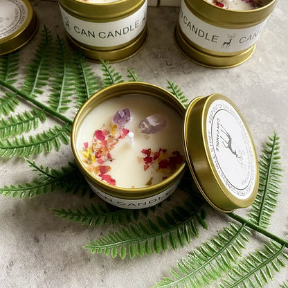 Long-Lasting Soy Candles with Crystals | Tranquil Home Decor