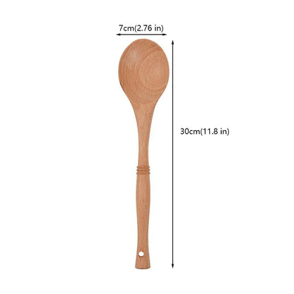 Eco-Friendly Wood Utensils Set for Natural Cooking Bliss