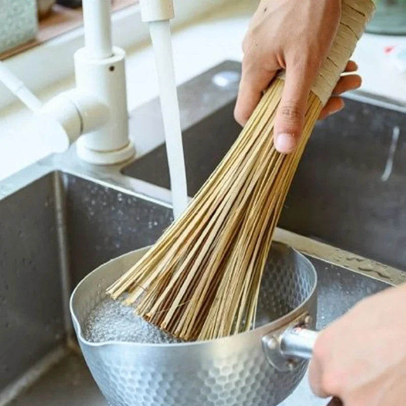 Eco-Friendly Bamboo Pot Washing Brush - Effortless Cleanup