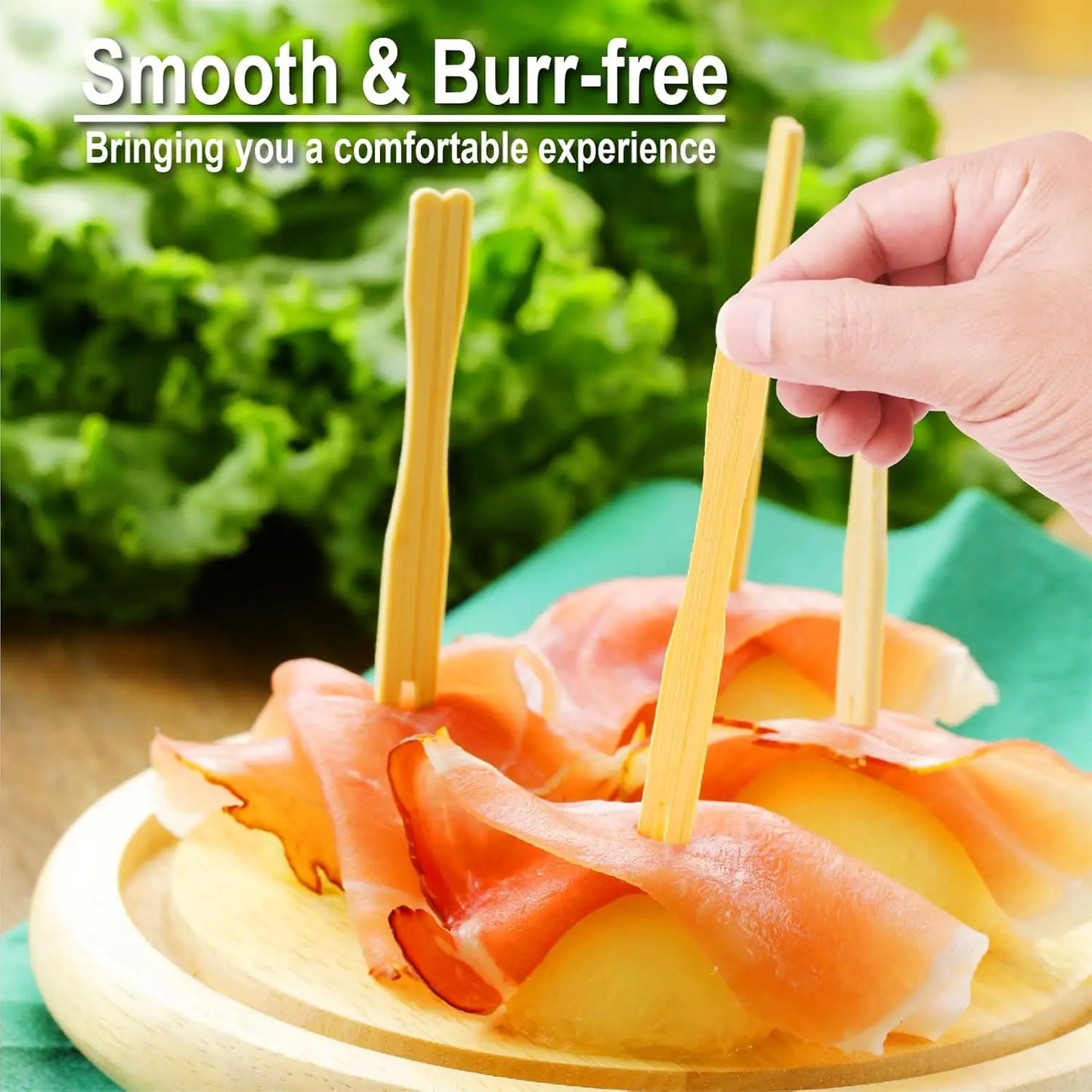 Fourchettes en bambou écologiques : l'essentiel de la charcuterie chic