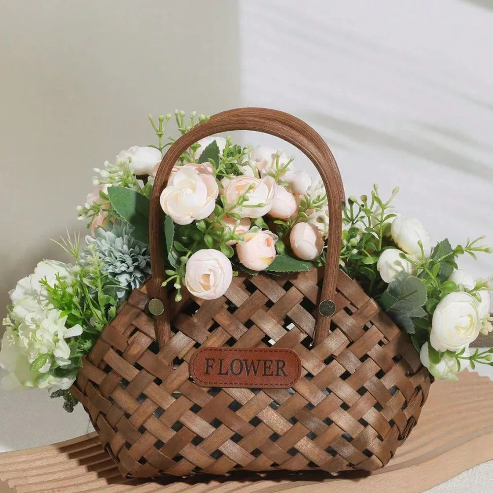 Giỏ hoa tre thanh lịch của Girl Basket - Trang trí thân thiện với môi trường