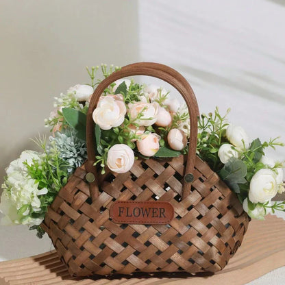 Giỏ hoa tre thanh lịch của Girl Basket - Trang trí thân thiện với môi trường