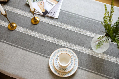 Battilo 방수 리넨 코튼 식탁보 – 식사 스타일 향상