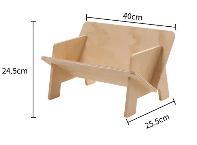 불규칙한 나무 어린이 책장 - 재미있는 정리함 - [브랜드 이름]