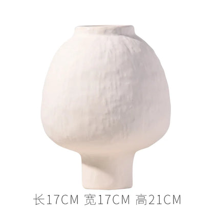 수제 세라믹 꽃병 - 가정용 장인의 꽃 우아함