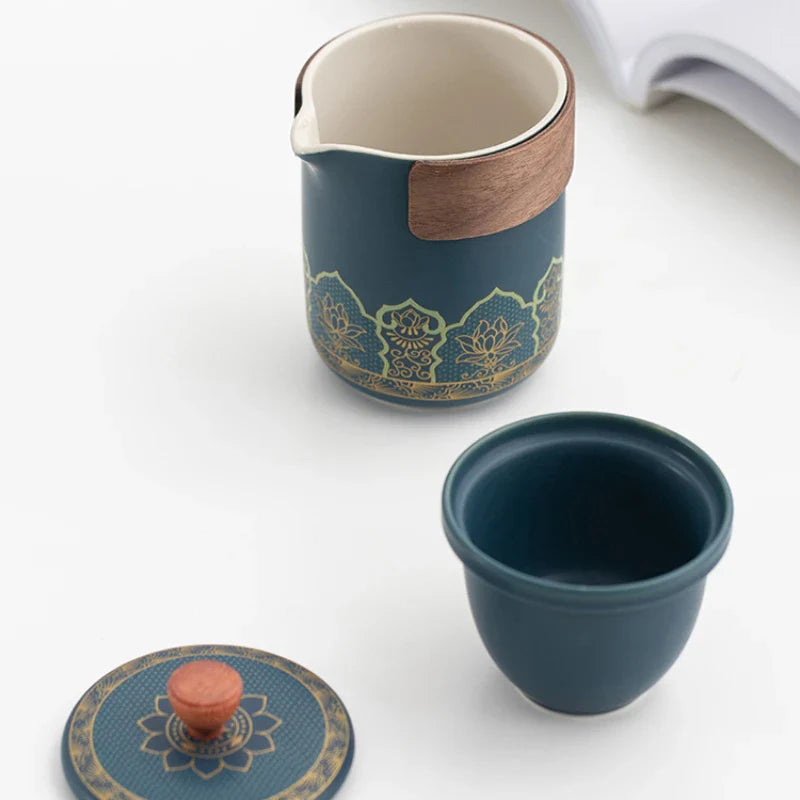 Portable Travel Tea Set - Enjoy Tea Anywhere - Perfect for Campers