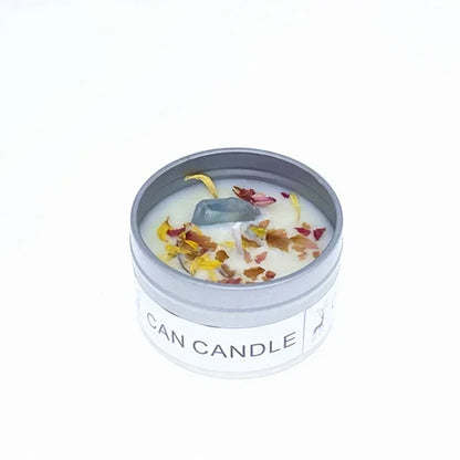 Long-Lasting Soy Candles with Crystals | Tranquil Home Decor