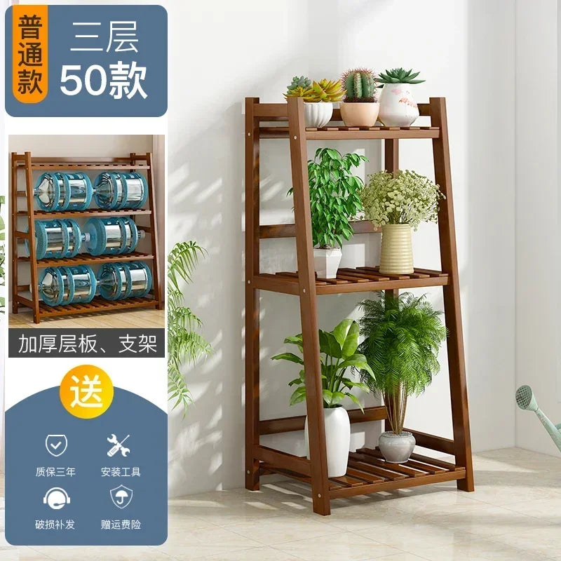 Wooden Universal Plant Shelf - Elevate Your Garden Style!